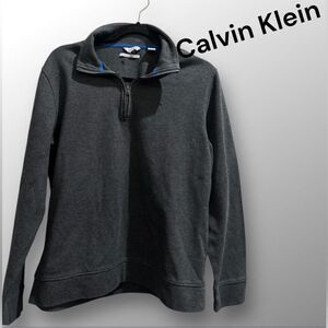 Calvin Klein Charcoal Quarter-Zip Sweater
